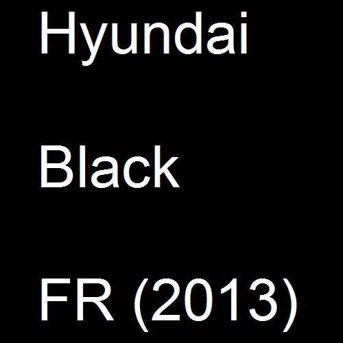 Hyundai, Black, FR (2013).